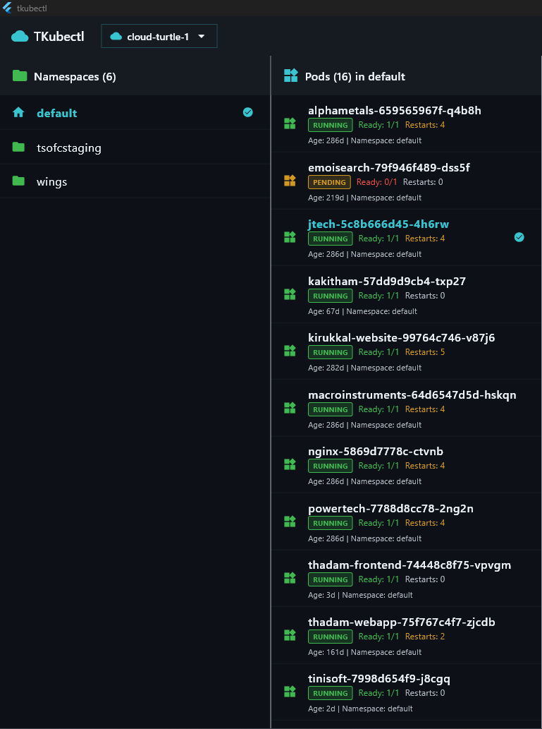 TKubectl Screenshot 1